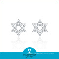 Customized Design Fashion Silver Lucky Earring for Women (J-0168-E)